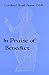 In Praise of Benedict by Basil Hume (1995-10-01)