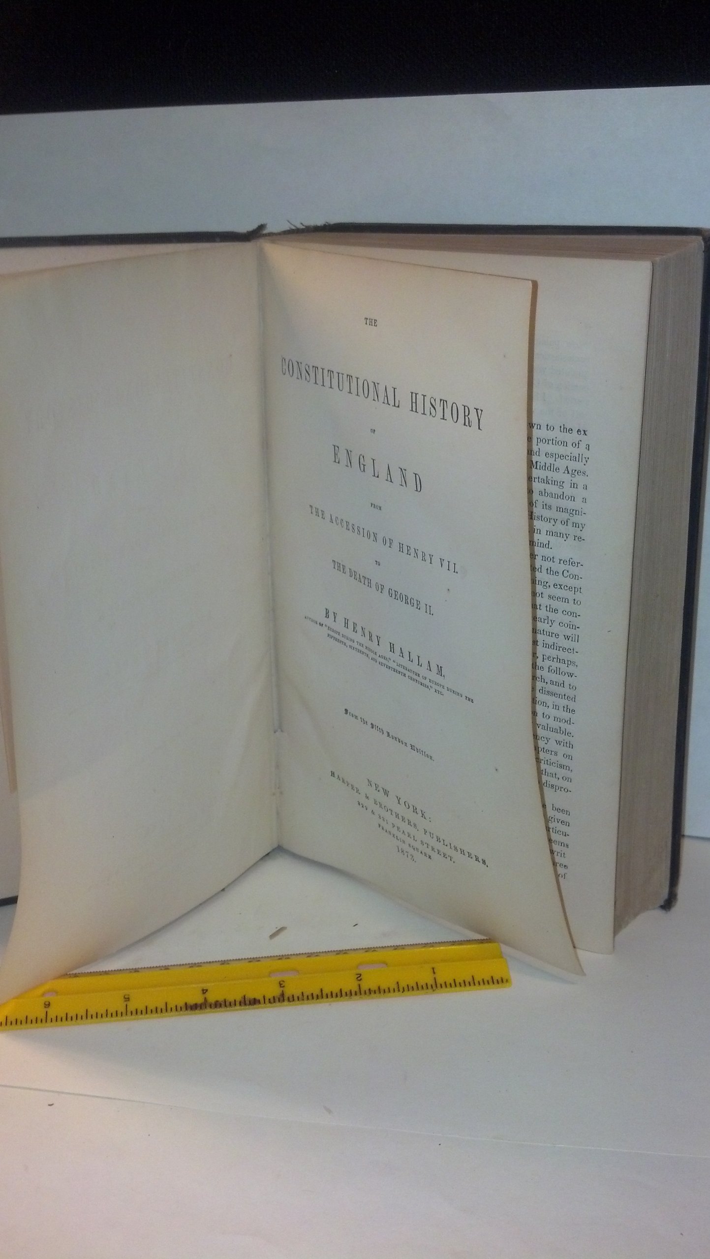 The Constitutional History of England from the Accession of Henry VII to the Death of George II