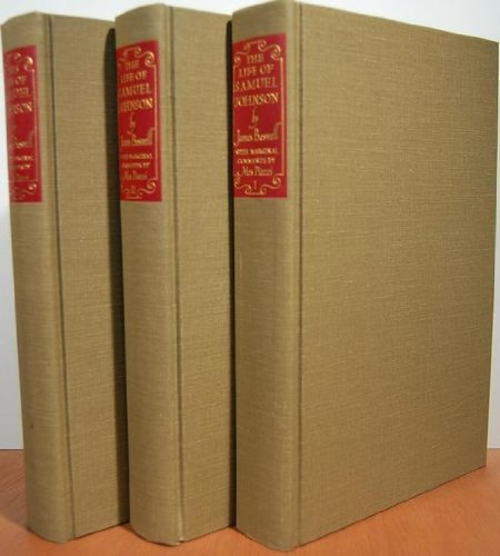 Life of Samuel Johnson 3 Volumes