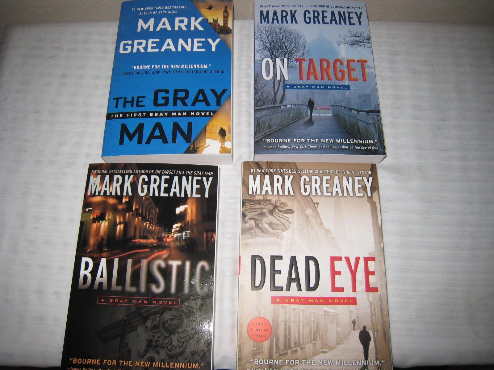Mark Greaney's Gray Man / Court Gentry Series Books 1-4 (Set Includes: The Gray Man, On Target, Ballistic and Dead Eye)