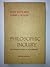 Philosophic Inquiry. An Int...