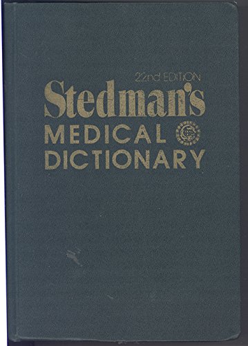 STEDMAN'S MEDICAL DICTIONARY 22nd EDITION (Leather Bound)
