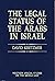 The Legal Status Of The Arabs In Israel by David Kretzmer