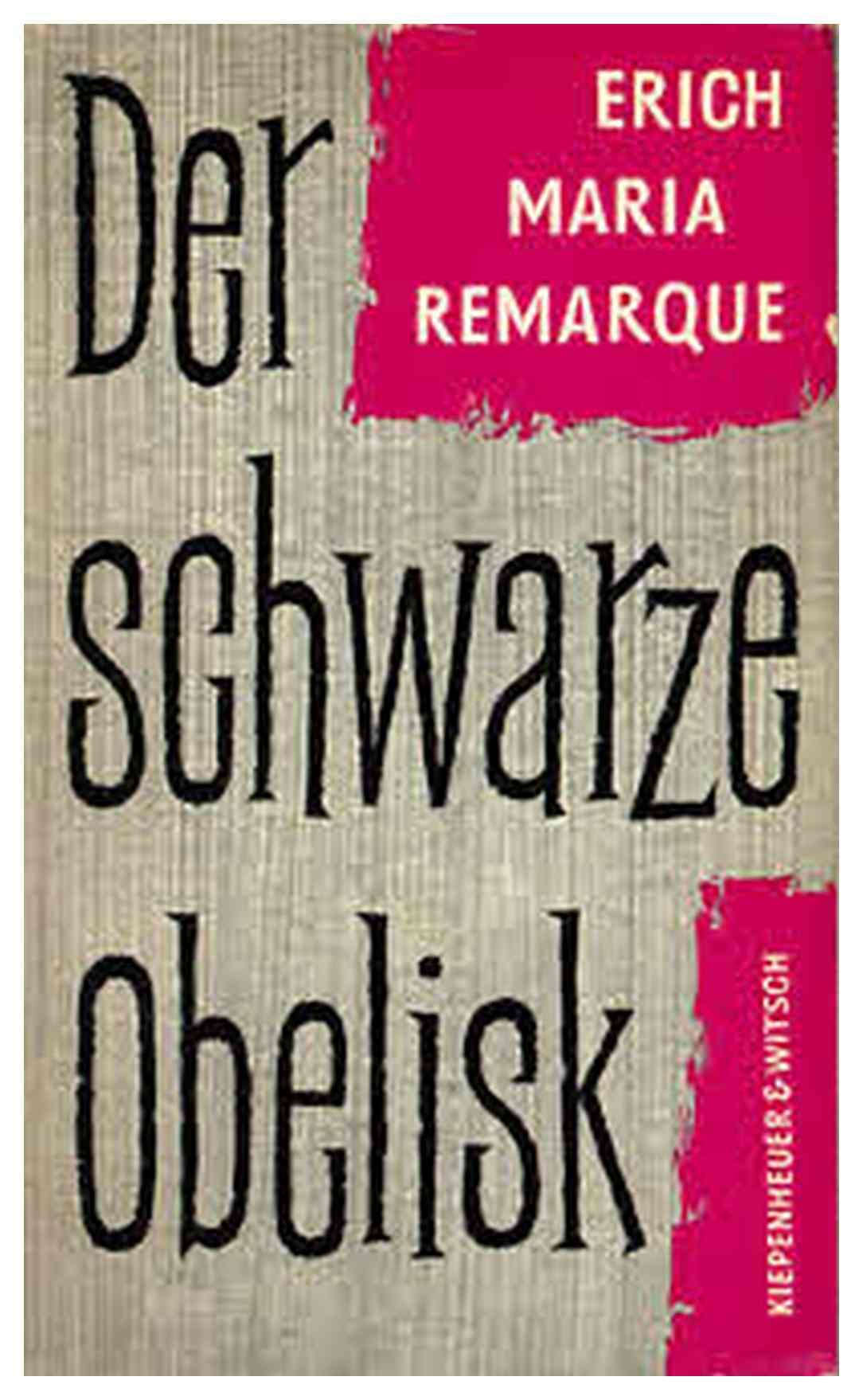 Der schwarze Obelisk: Roman