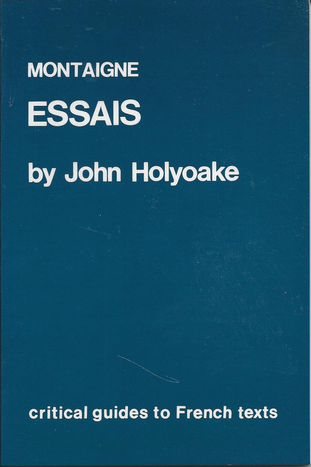 Montaigne: Essais (Critical Guides to French Texts)