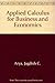 Applied Calculus for Business and Economics by Jagdish C. Arya (1981-05-01)