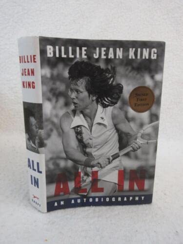 Rare SIGNED Billie Jean King ALL IN An Autobiography 2021 Alfred A. Knopf, NY 1st/1st [Hardcover] Billie Jean King