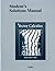 Student's Solutions Manual for Vector Calculus by Colley Susan J. (2012-06-23) Paperback