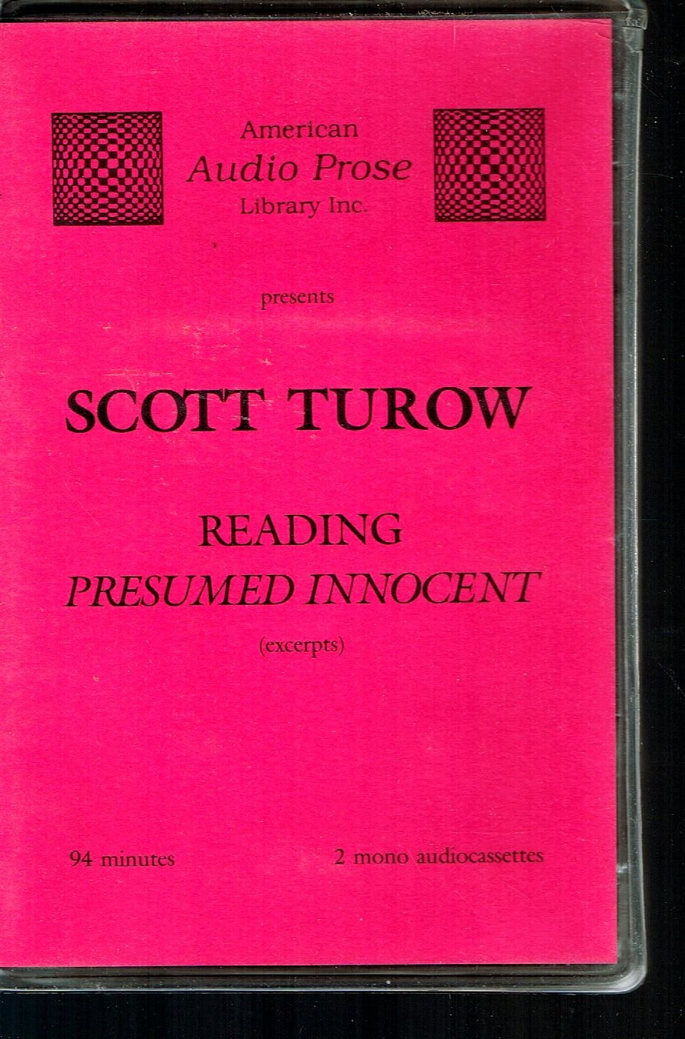 Scott Turow Reading Presumned Innocent - excerpts - Audio Cassettes