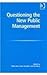 Questioning the New Public Management by John Chandler (2004-06-28)