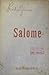 Salome. Drama in einem Aufz...