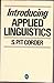 Introducing Applied Linguistics by Stephen Pit Corder (1975-11-27)