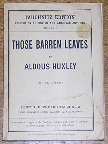 Those Barren Leaves