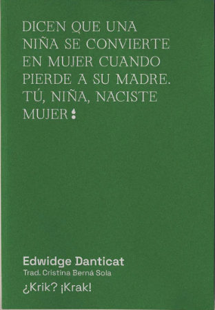 Portada de ¿Krik? ¡Krak!, de Edwidge Danticat