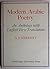 Modern Arabic Poetry (Cambridge Oriental Series, Series Number 1)