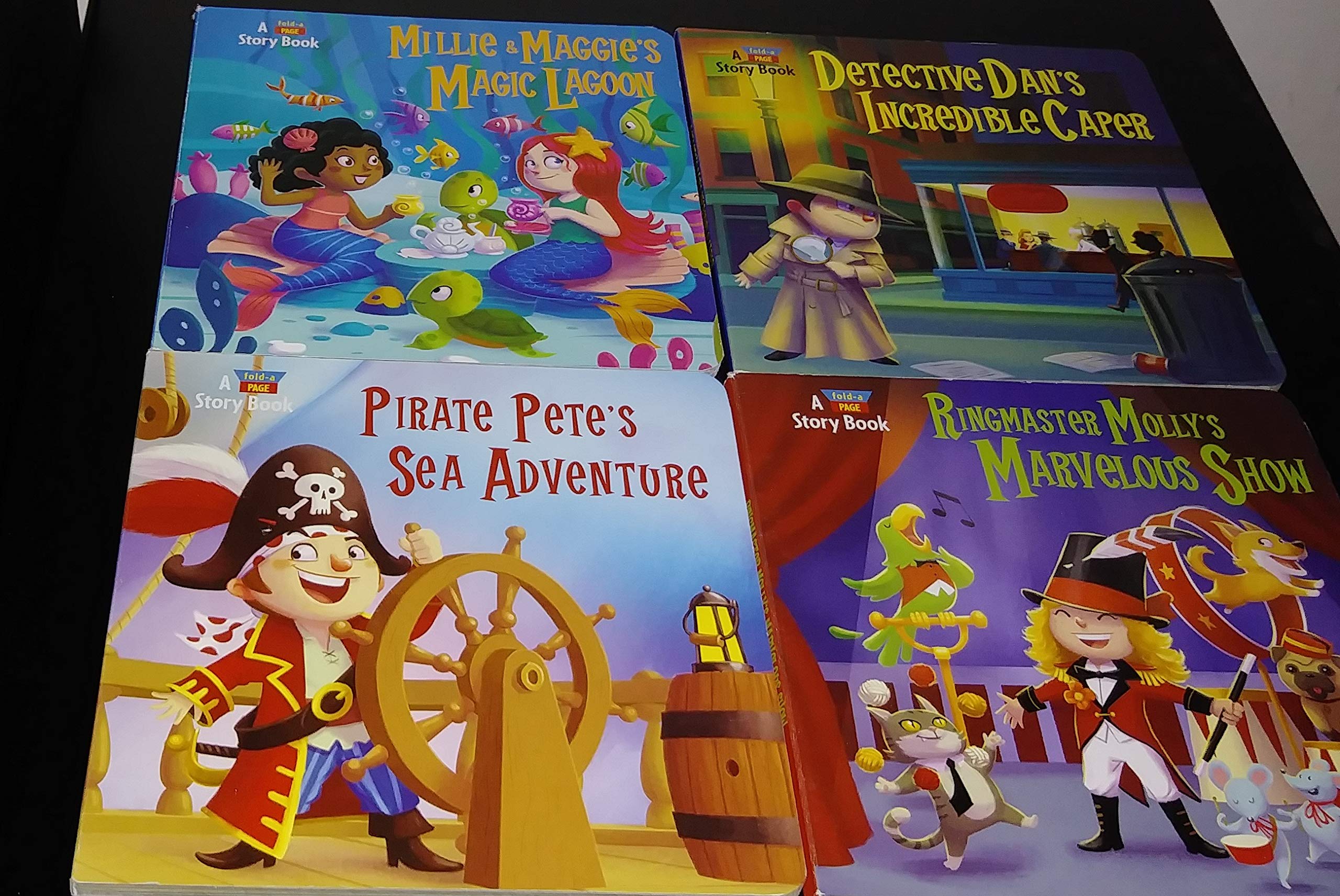 Ringmaster Molly's Marvelous/Pirate Pete's Sea Adventure/Detective Dan's Incredible Caper/Millie & Maggie's Magic Lagoon (Set of 4)