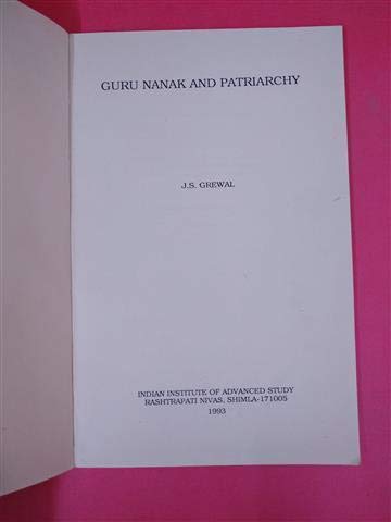 Guru Nanak and patriarchy (Occasional paper)