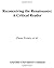 Reconceiving the Renaissance by Ewan Fernie (2005-06-02)