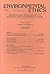 Environmental Ethics Magazine Fall 1992 by Ariel Salleh
