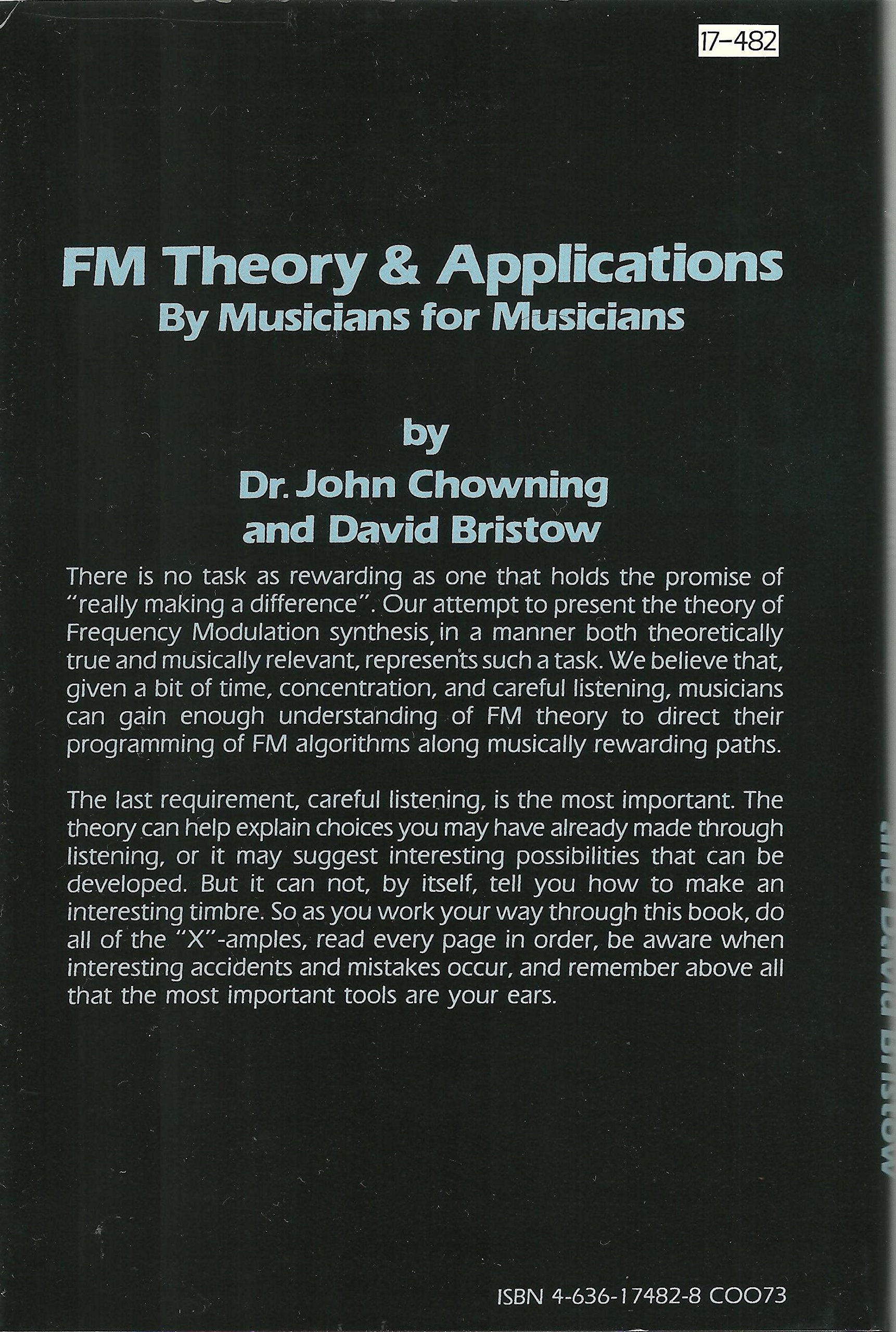Fm Theory and Applications: By Musicians for Musicians (Hardcover)