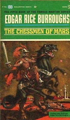 THE CHESSMEN OF MARS By EDGAR RICE BURROUGHS Ballantine Books PB 1963 1963 1st [Hardcover] Edgar Rice Burroughs
