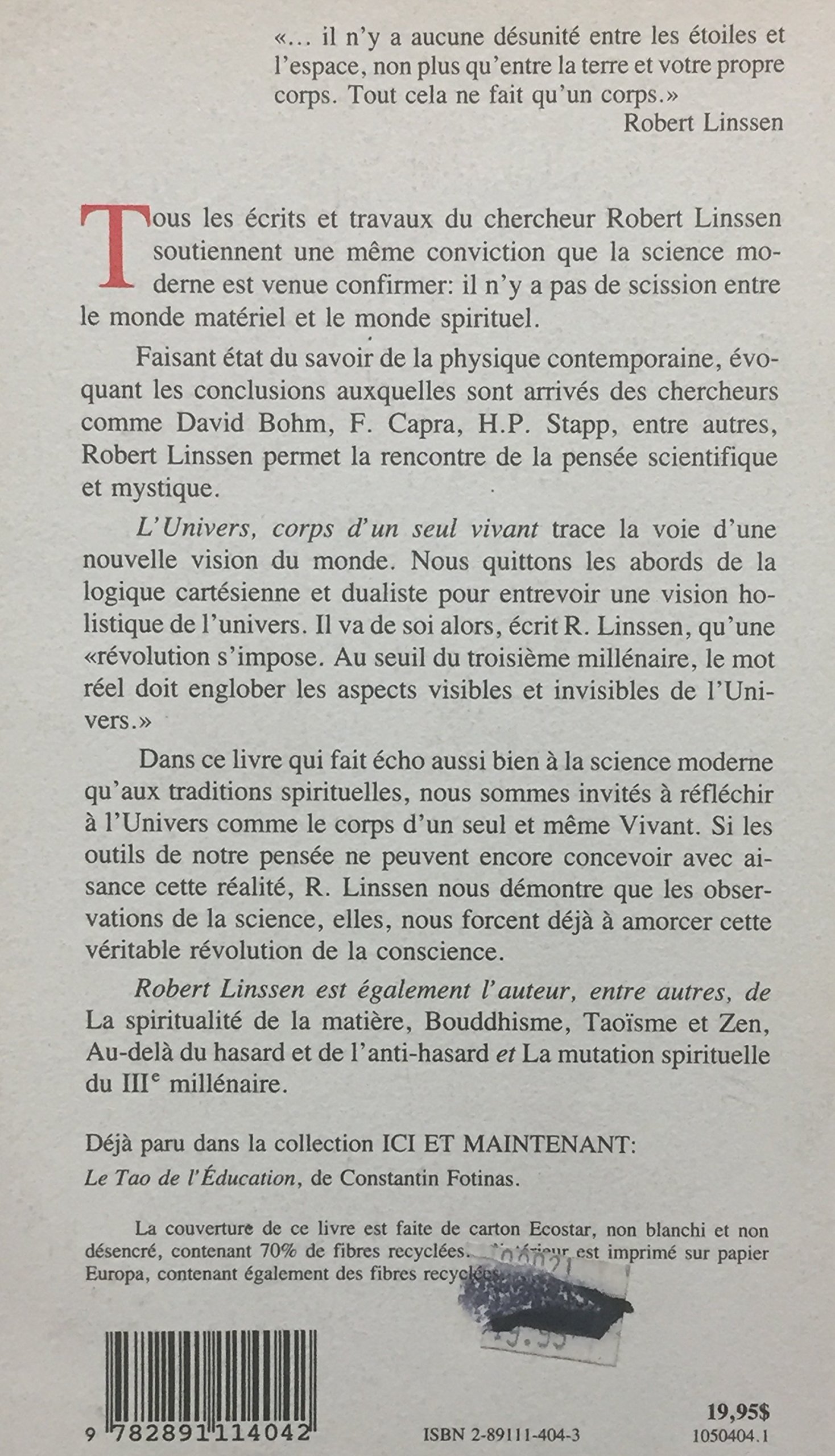 Univers D'un Seul Corps Vivan (Mass Market Paperback)