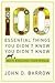 100 Essential Things You Di...