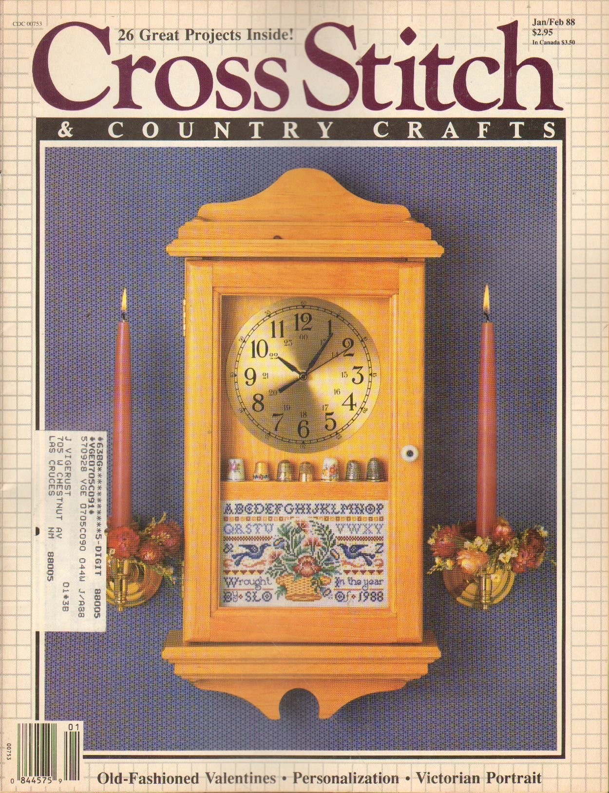 Cross Stitch & Country Crafts, Volume III, No. 3, January/February 1988 (Paperback)