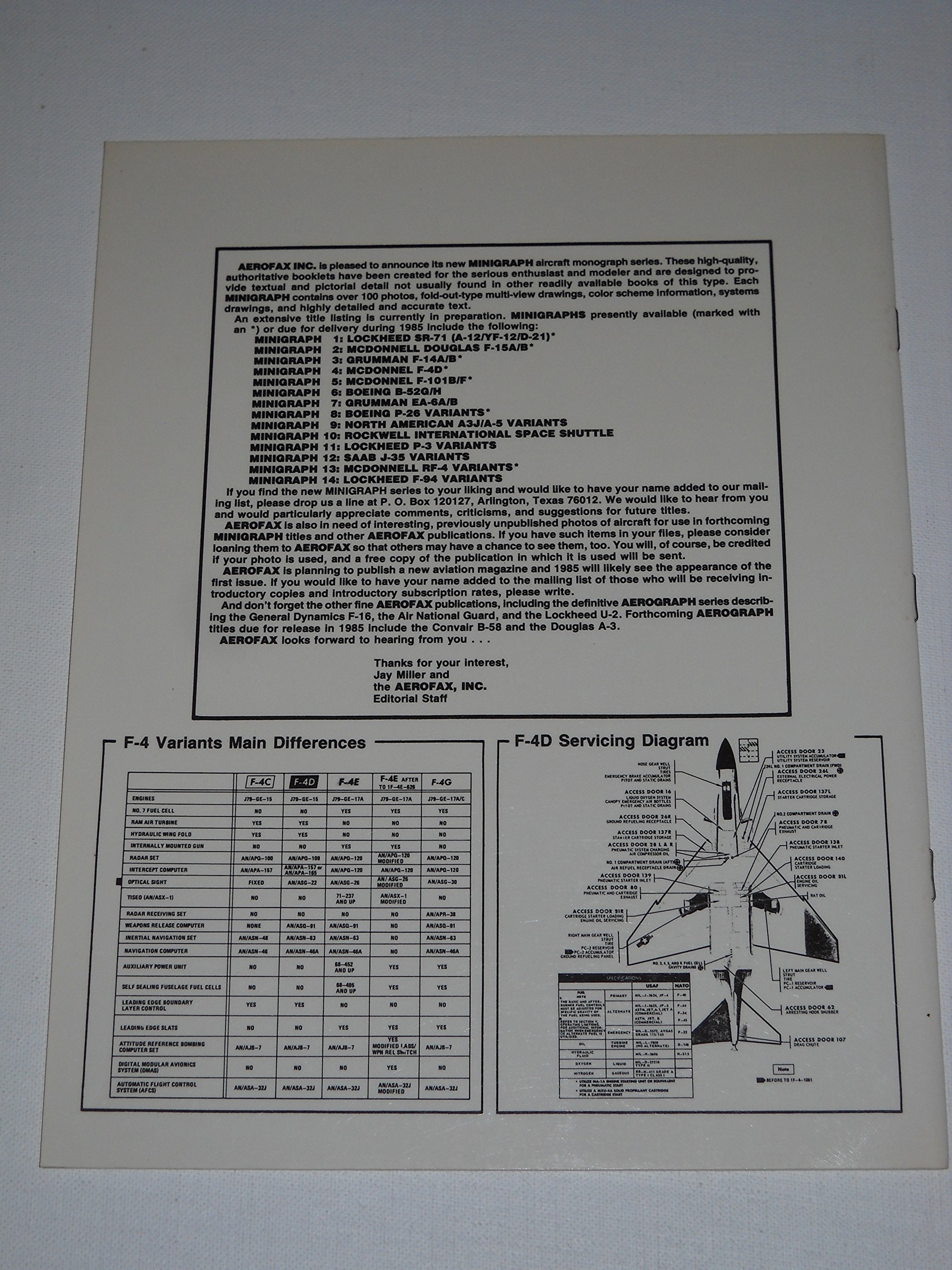 McDonnell F-4D Phantom II (Aerofax Minigraph, #4)