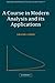 A Course in Modern Analysis and its Applications (Australian Mathematical Society Lecture Series) 1st edition by Cohen, Graeme L. (2003) Paperback