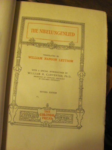 Nibelungenlied, The