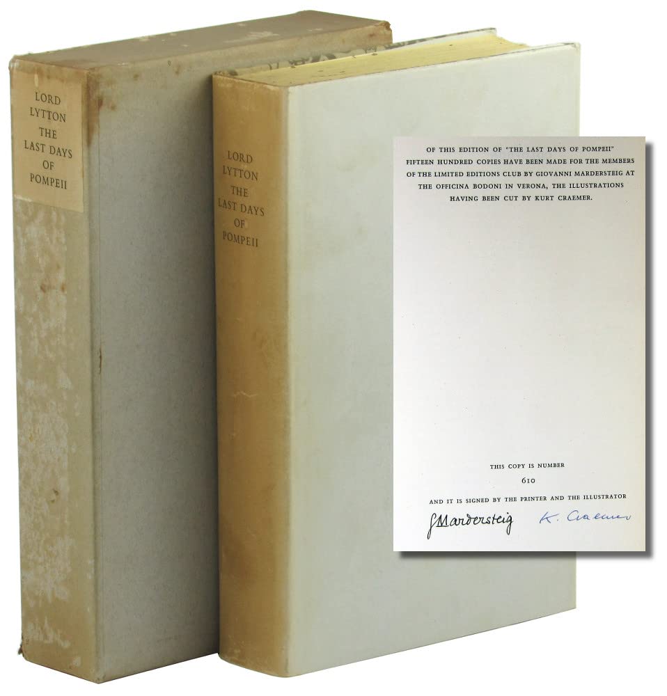 Rare The Last Days of Pompeii [Hardcover] Bulwer-Lytton, Edward George