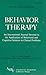 Behavior Therapy: An Intern...