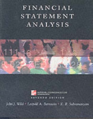 Financial Statement Analysis by Wild (2001-03-01)