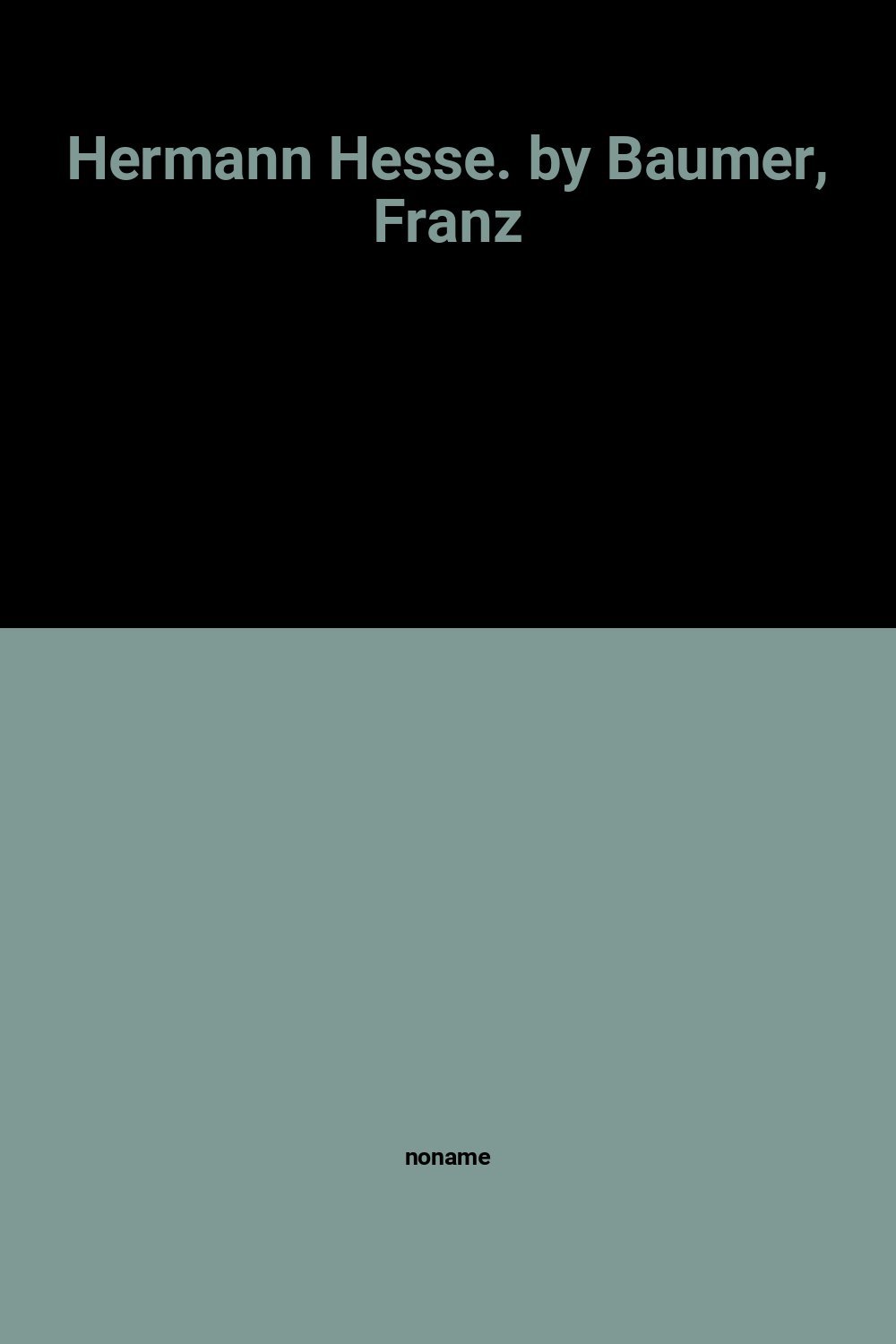 Hermann Hesse (Paperback)