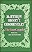 Matthew Henry's Commentary: The Four Gospels