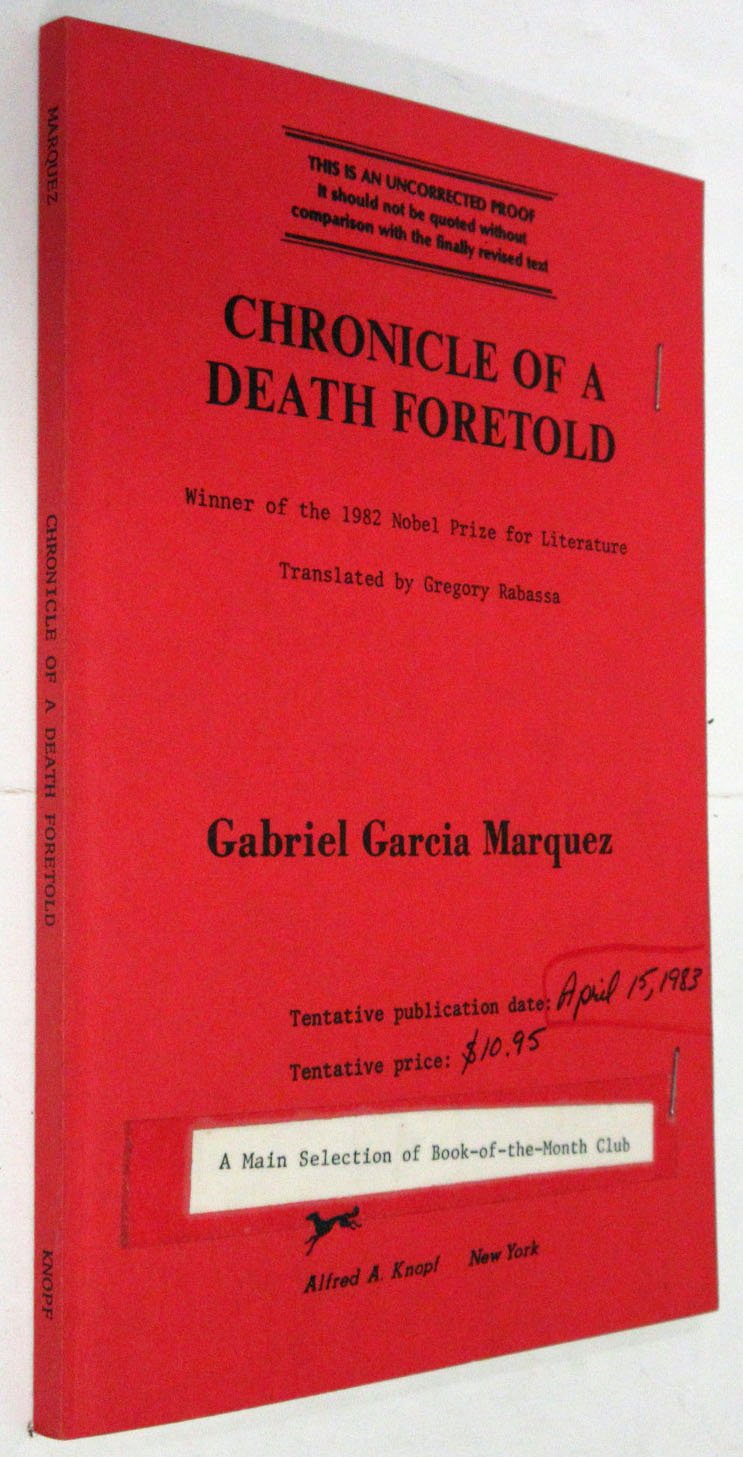 Chronicle of a Death Foretold