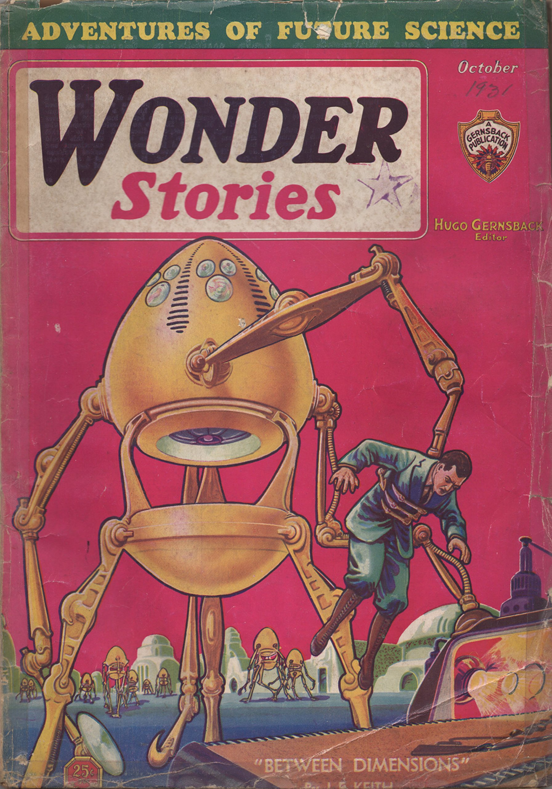 WONDER STORIES OCTOBER 1931 VOL. 3 NO. 5 (Paperback)