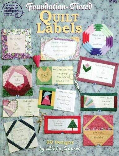 Foundation-pieced quilt labels: 30 designs (Paperback)