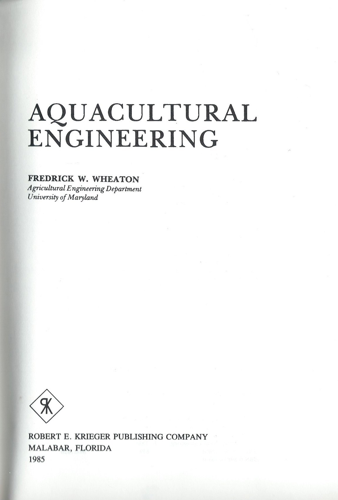 Aquacultural engineering (Hardcover)