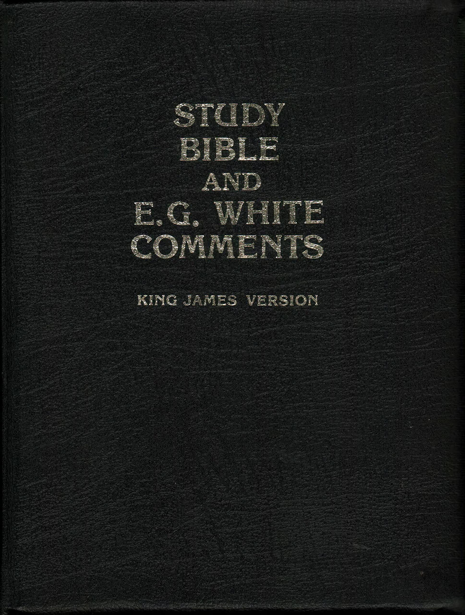 Study Bible & Ellen G. White Comments KJV 1991 Zip Closure, EGW SDA Adventist (Leather Bound)