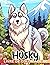 Livre de coloriage Husky: D...