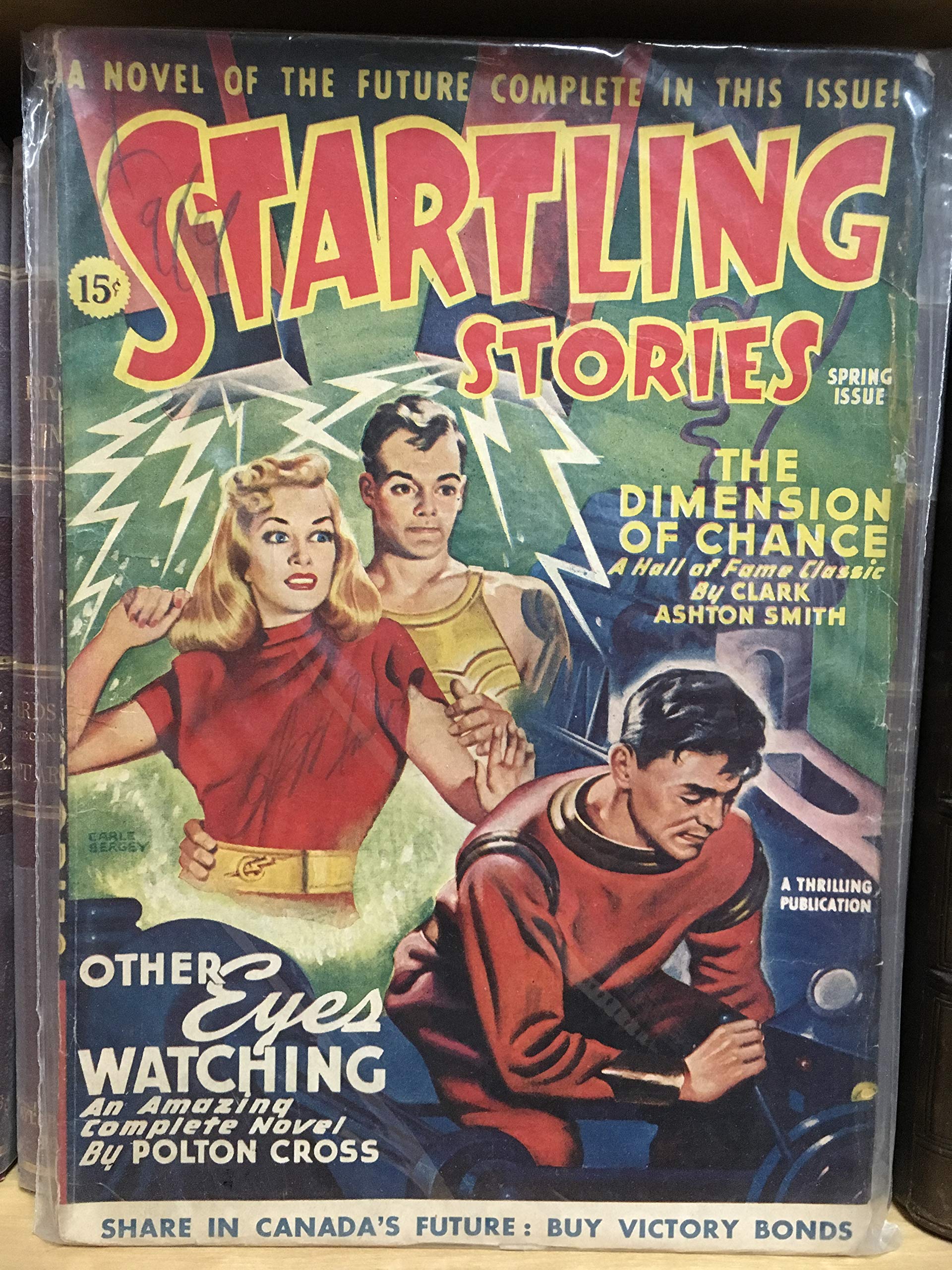 The Dimension of Chance, Other Eyes Watching, Spring Issue 1946, Startling Stories, Pulp Magazine (Paperback)