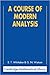 Course Of Modern Analysis