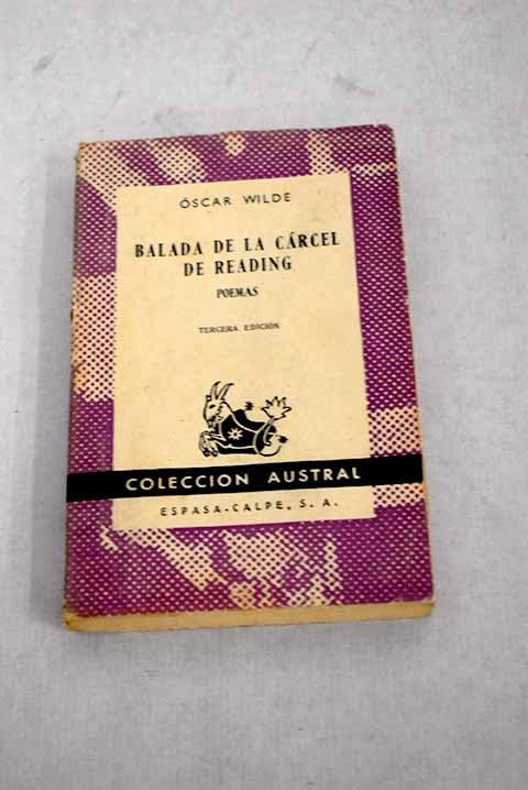 Balada de la cárcel de Reading y otros poemas