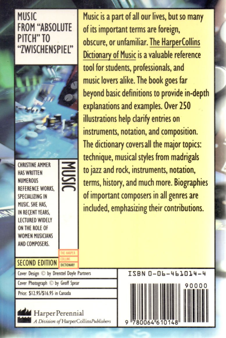 Harpercollins Dictionary of Music (Paperback)