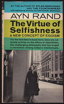 Virtue of Selfishness New Concept Egoism Objectivism Signet T2991 1964 - Signet / New American Library
