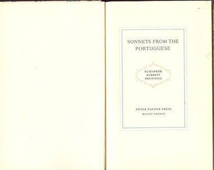 Sonnets From The Portuguese