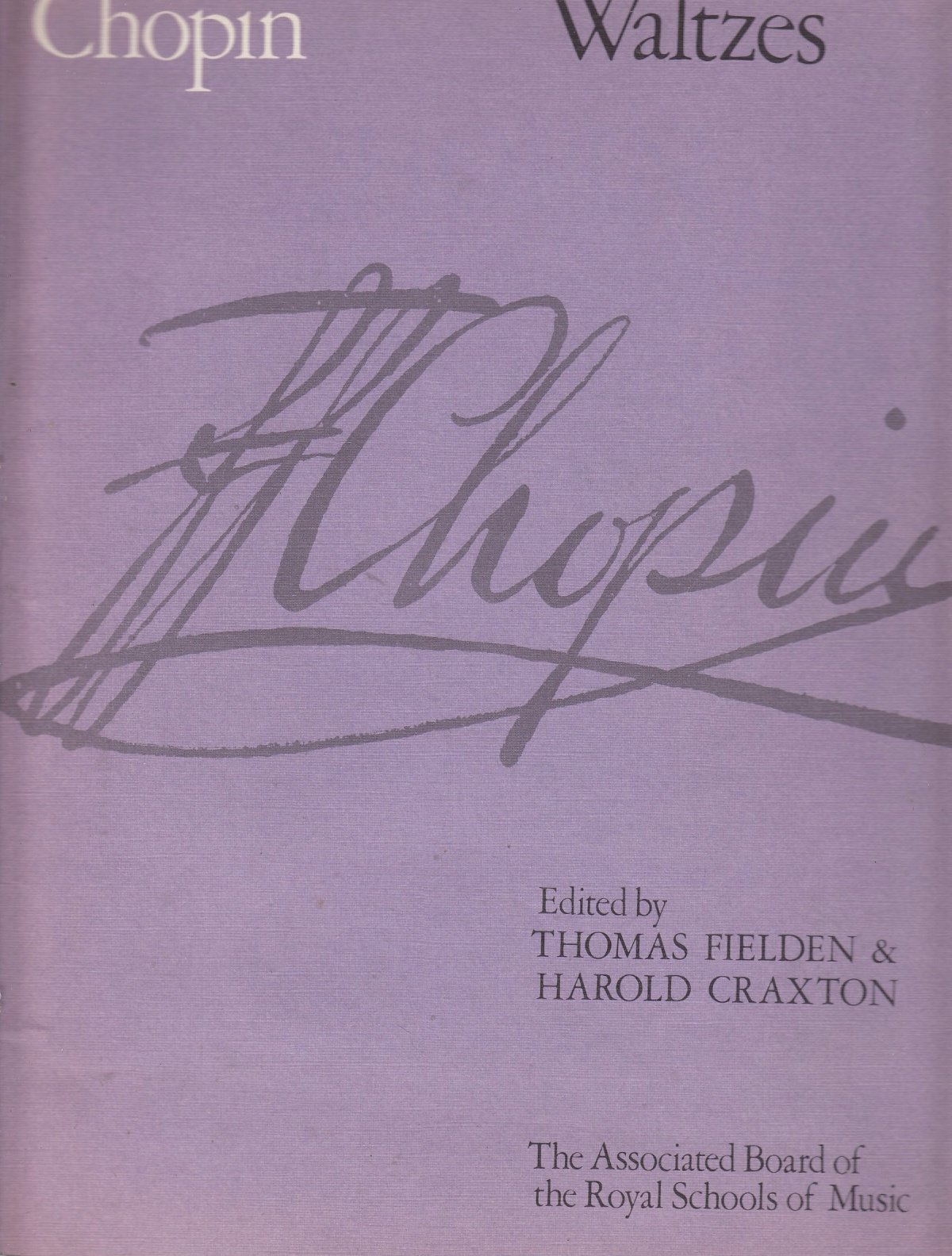 Frederic Chopin: Waltzes (ABRSM). Sheet Music for Piano