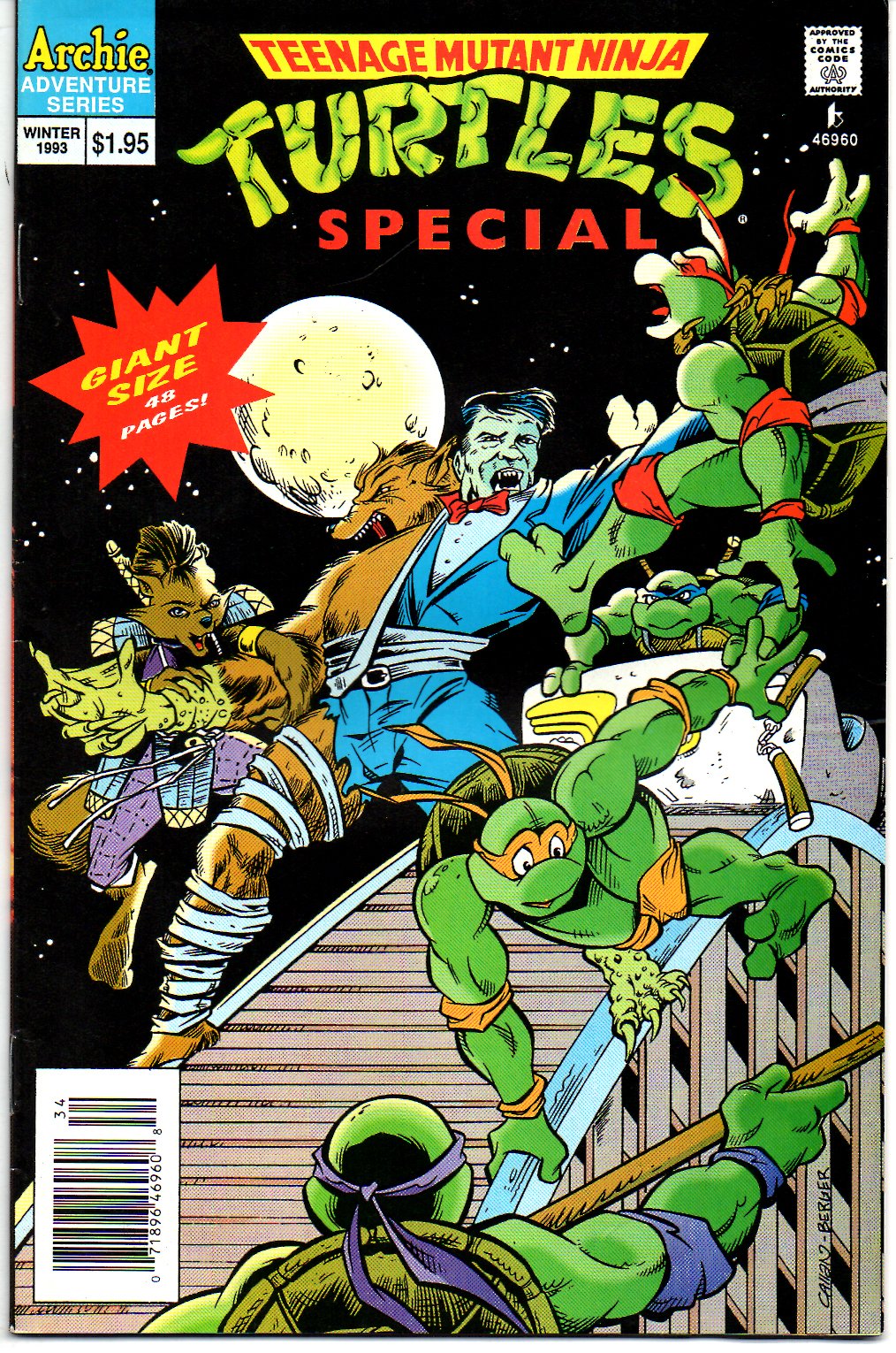 Teenage Mutant Ninja Turtles Adventures Special #7 Winter 1993 (Archie Comics)